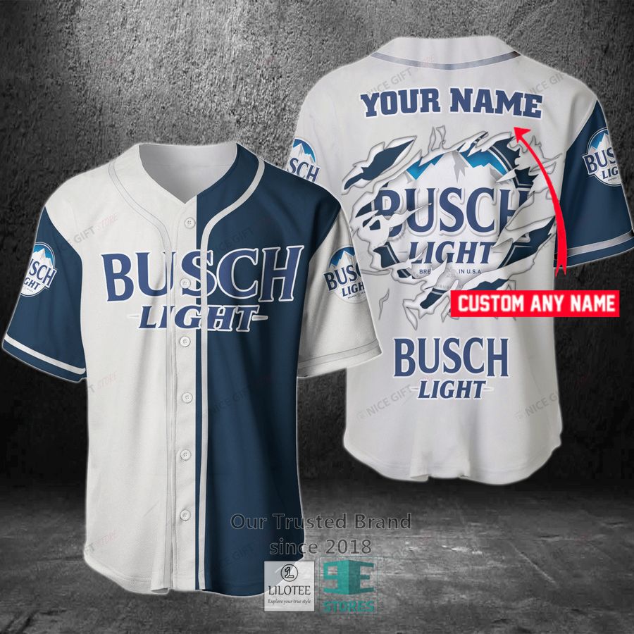 Busch Light Your Name Baseball Jersey 3