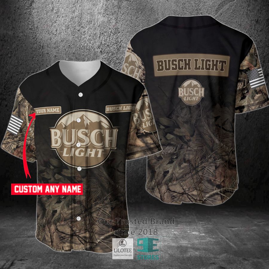 Busch Light Your Name Hunting Baseball Jersey 2
