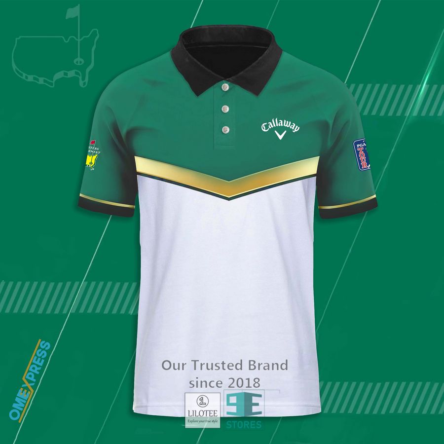Callaway PGA Tour Masters Tournament Green Polo Shirt 2