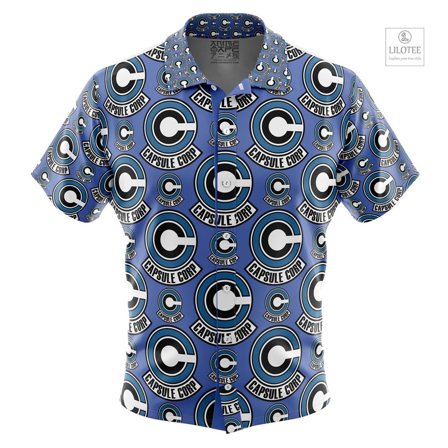 Capsule Corp Dragon Ball Z Short Sleeve Hawaiian Shirt 8