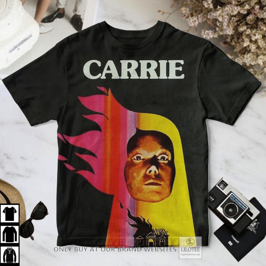 Carrie horror face T-Shirt 3
