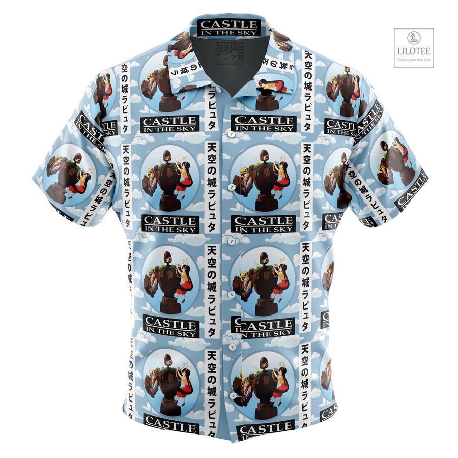 Castle in the Sky Studio Ghibli Short Sleeve Hawaiian Shirt 6