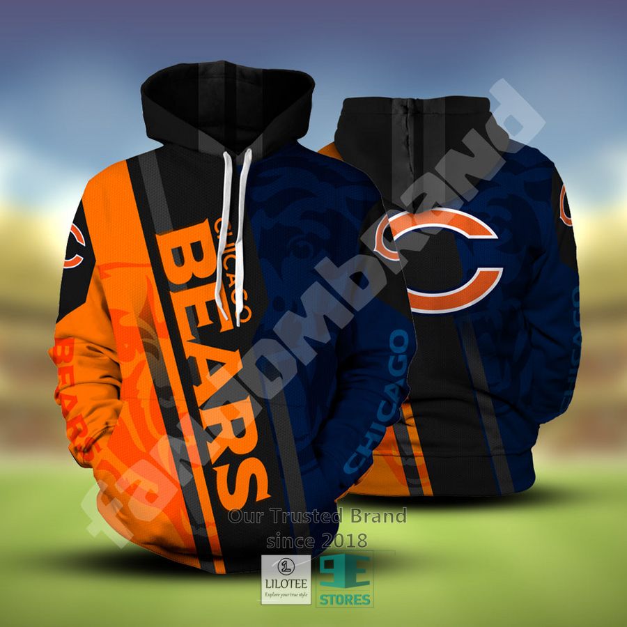 Chicago Bears 3D Hoodie 4