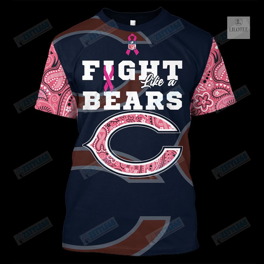 Chicago Bears Breast Cancer Awareness 3D Hoodie, Shirt 19