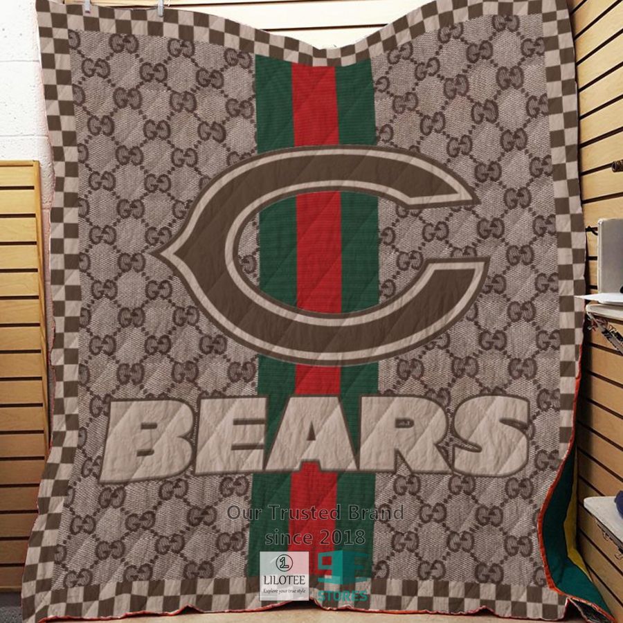 Chicago Bears Gucci NFL Quilt 7