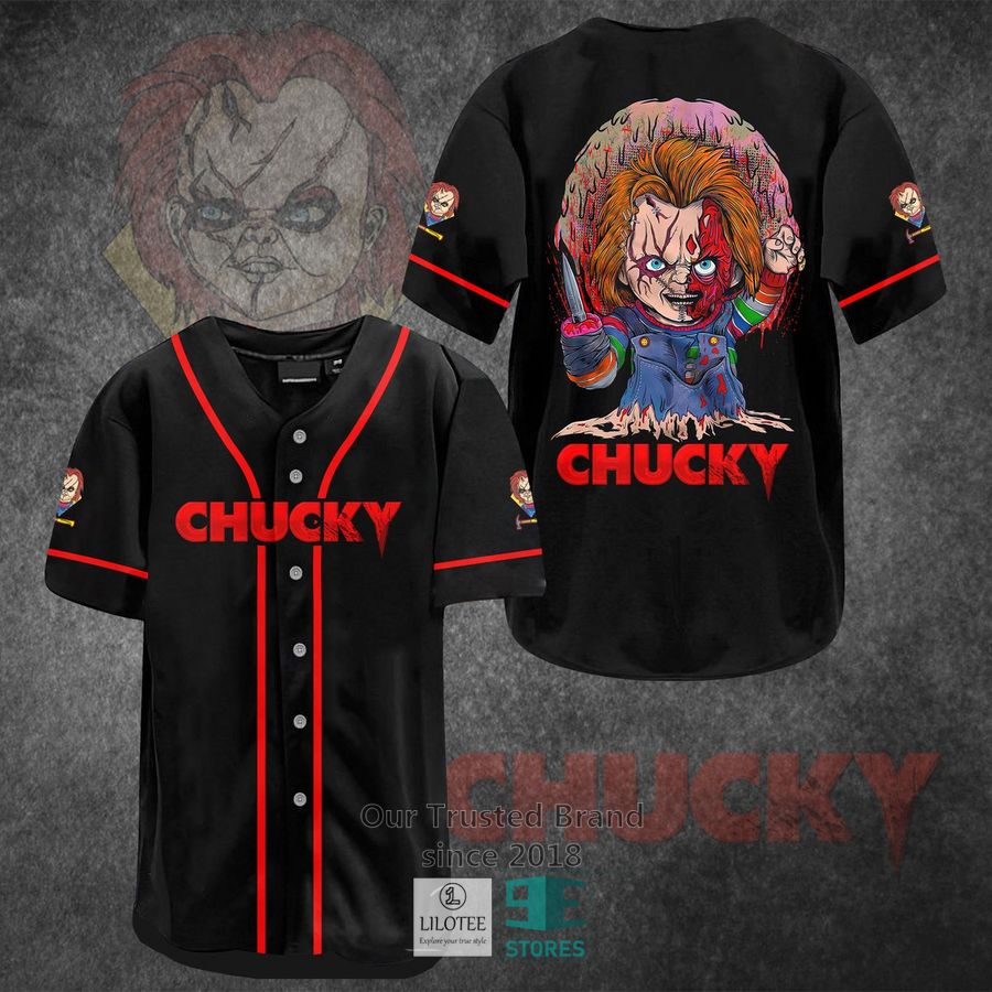 Chucky Horror Movie Baseball Jersey 3