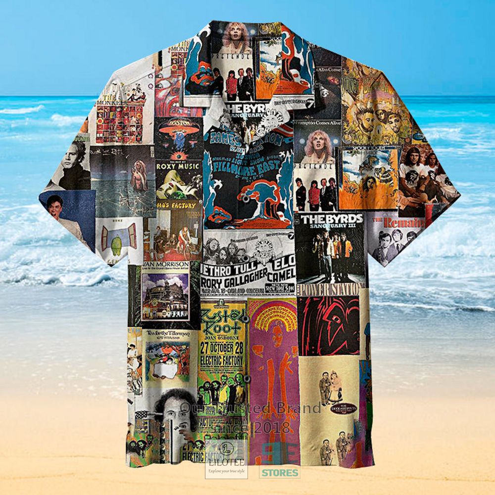 Classic Rock Collage 2 Hawaiian Shirt 5