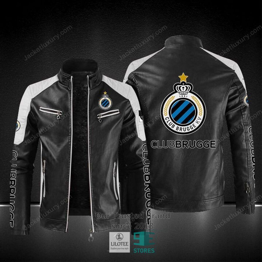 Club Brugge KV Block Leather Jacket 8