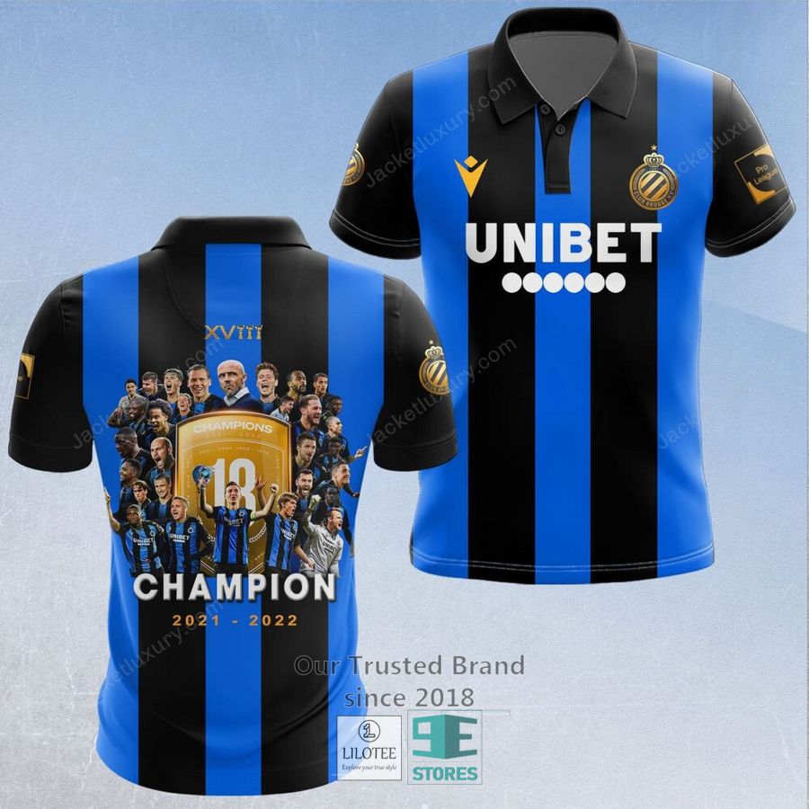 Club Brugge KV Champions Unibet Hoodie, Shirt 22
