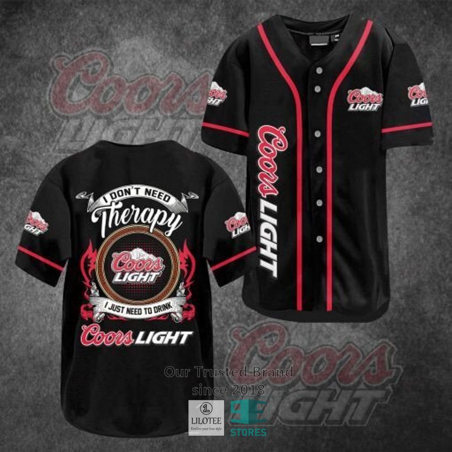 Coors Light Therapy Baseball Jersey 3
