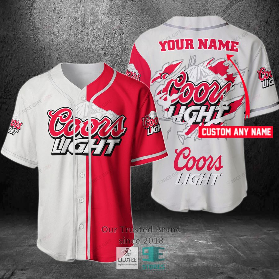 Coors Light Your Name Baseball Jersey 2