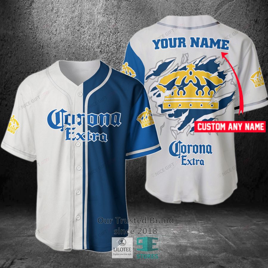 Corona Extra Your Name Baseball Jersey 3