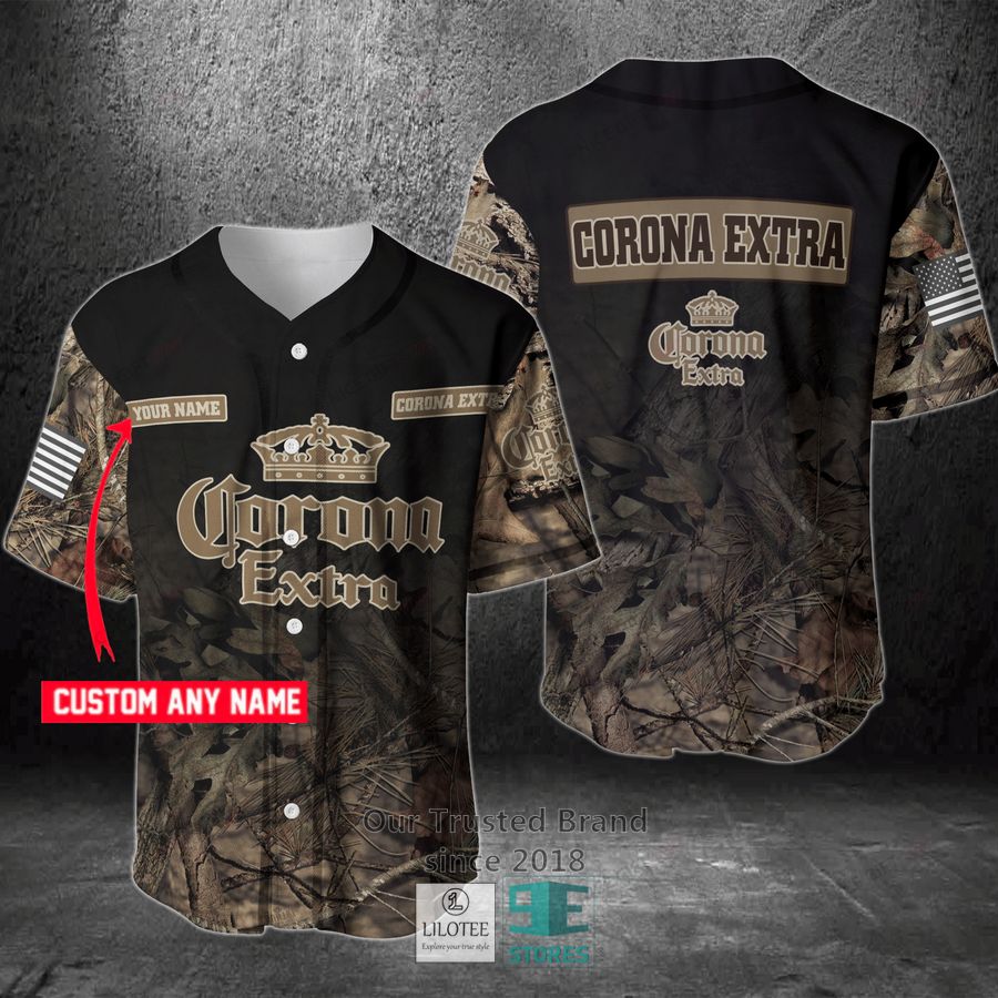 Corona Extra Your Name Hunting Baseball Jersey 3