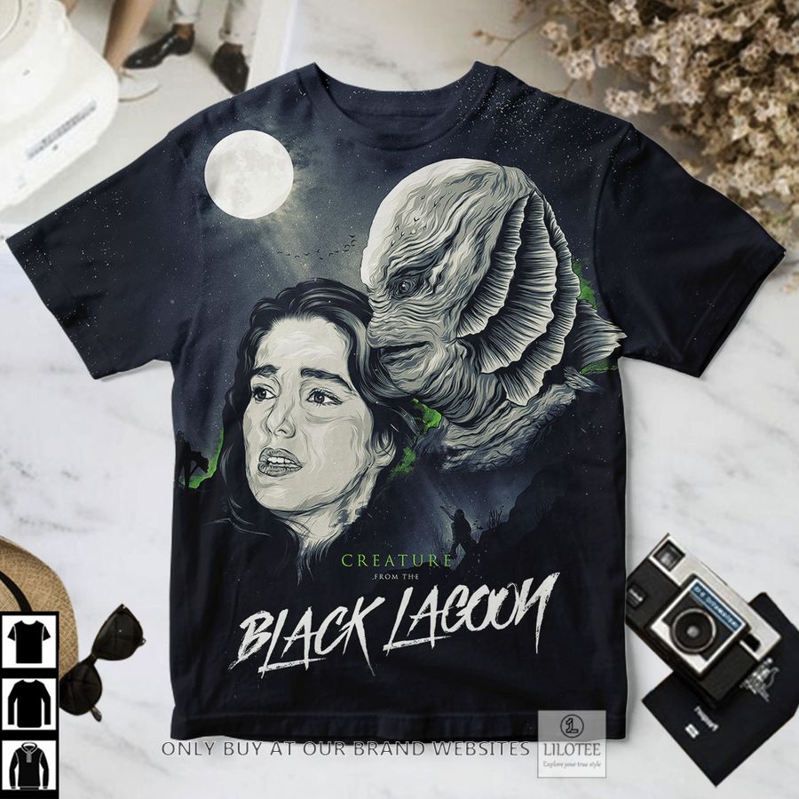 Creature from the Black Lagoon Gill-man and woman T-Shirt 2