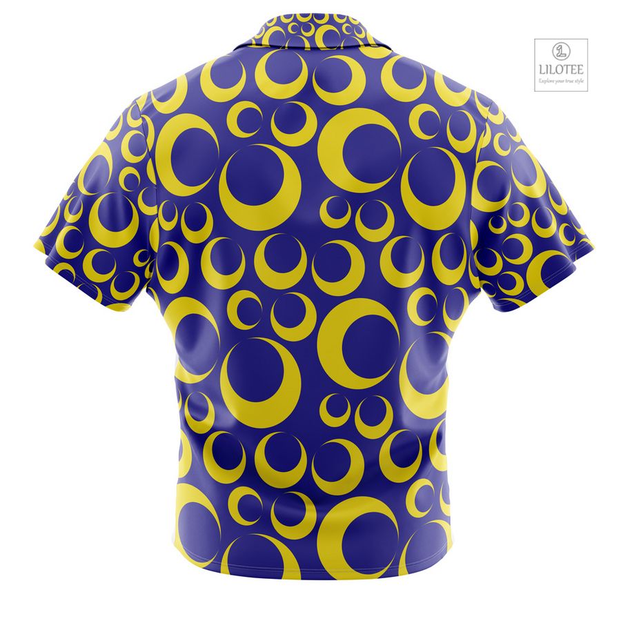 Crescent Moon Sailor Moon Short Sleeve Hawaiian Shirt 4