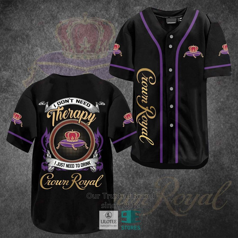Crown Royal Therapy Baseball Jersey 2
