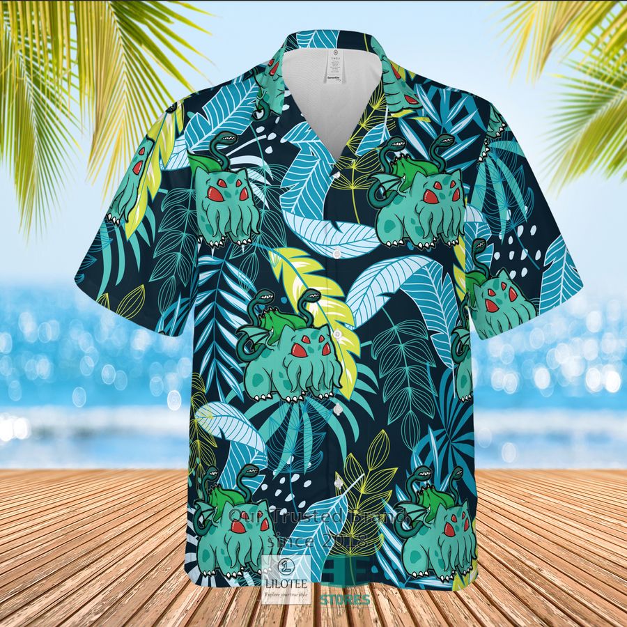Cthuhu Bulbasaur Casual Hawaiian Shirt 3