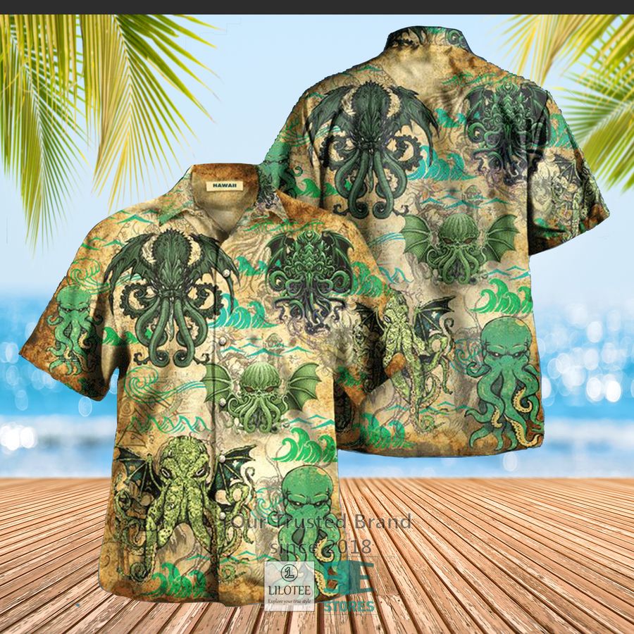Cthuhu Great Old One Casual Hawaiian Shirt 3