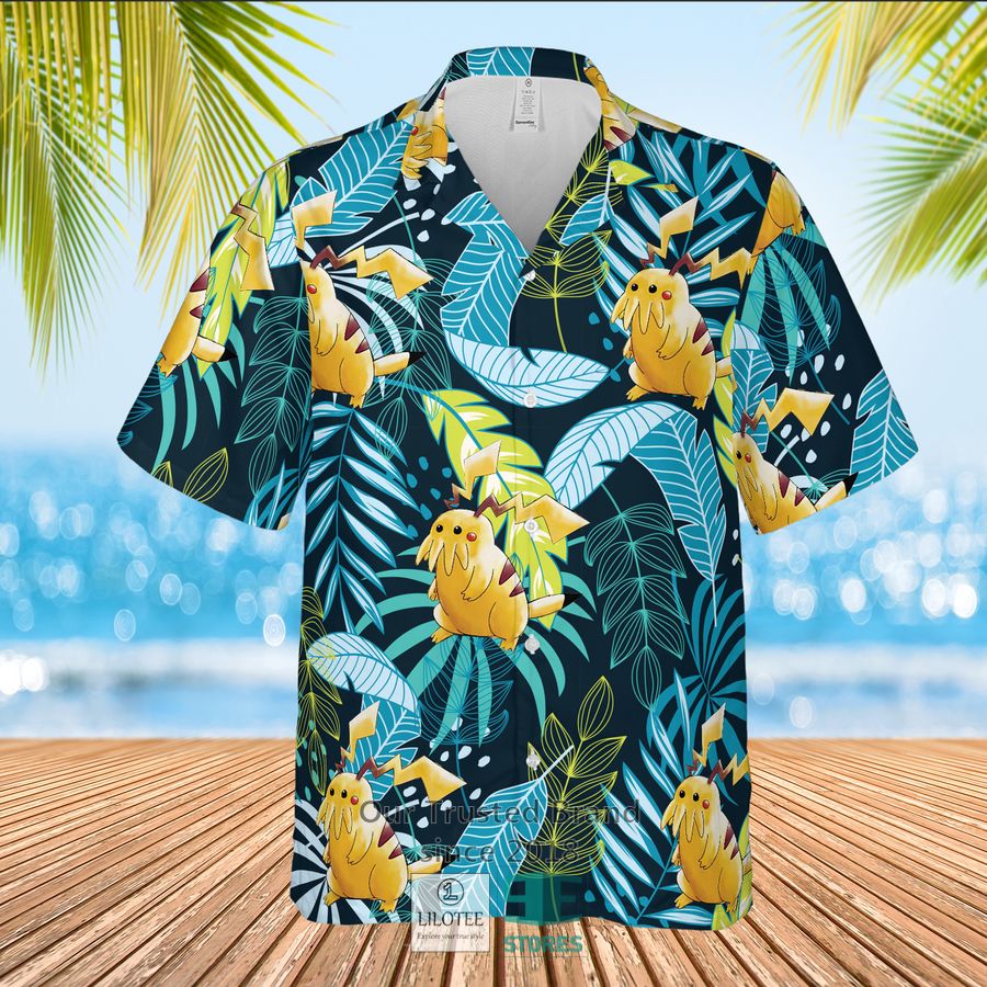 Cthuhu Pikachu Casual Hawaiian Shirt 3
