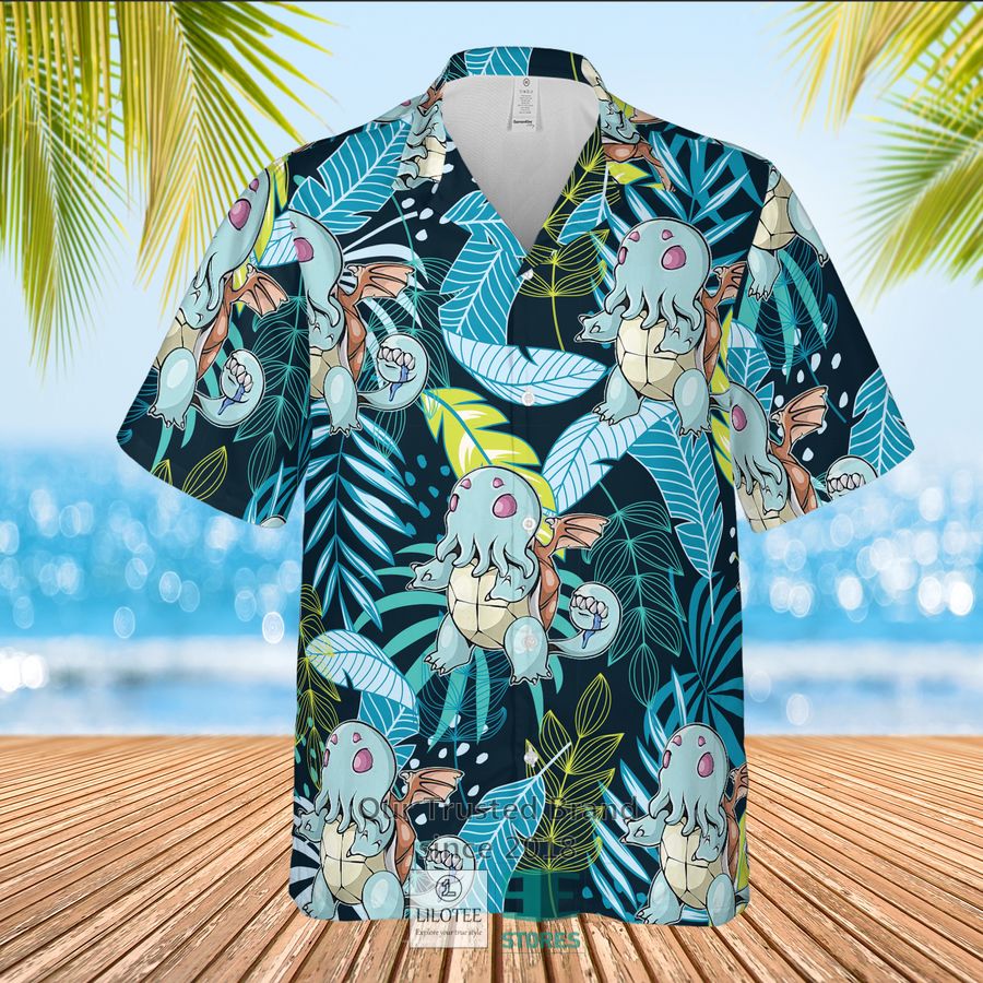 Cthuhu Squirtle Casual Hawaiian Shirt 2