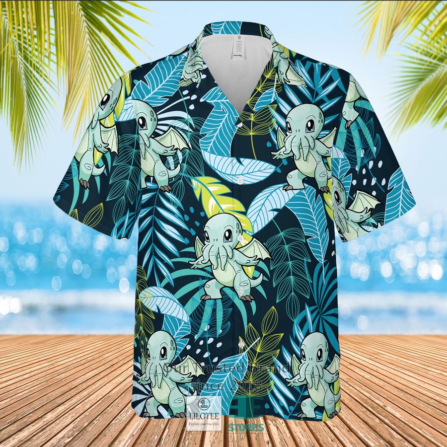 Cthulhu Big Bulba Tropical Casual Hawaiian Shirt 2