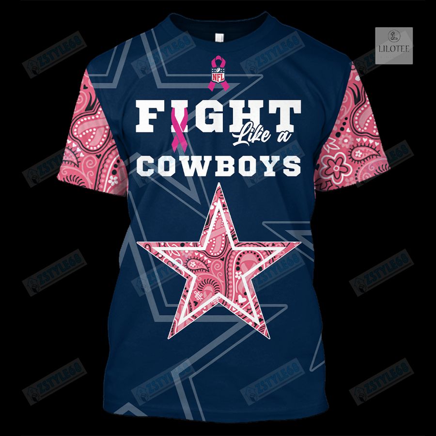 Dallas Cowboys Breast Cancer Awareness 3D Hoodie, Shirt 22