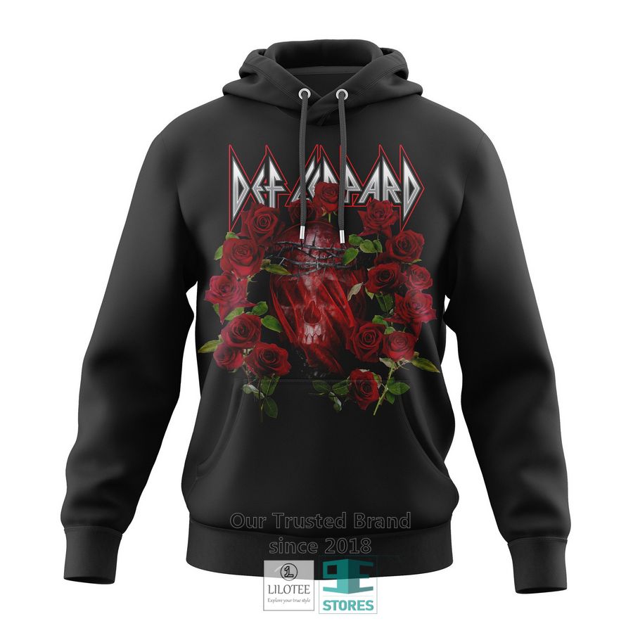 Def Leppard Skull Roses 3D Shirt, Hoodie 8