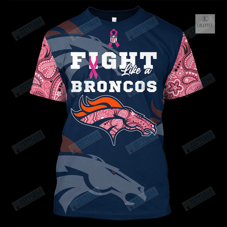 Denver Broncos Breast Cancer Awareness 3D Hoodie, Shirt 19