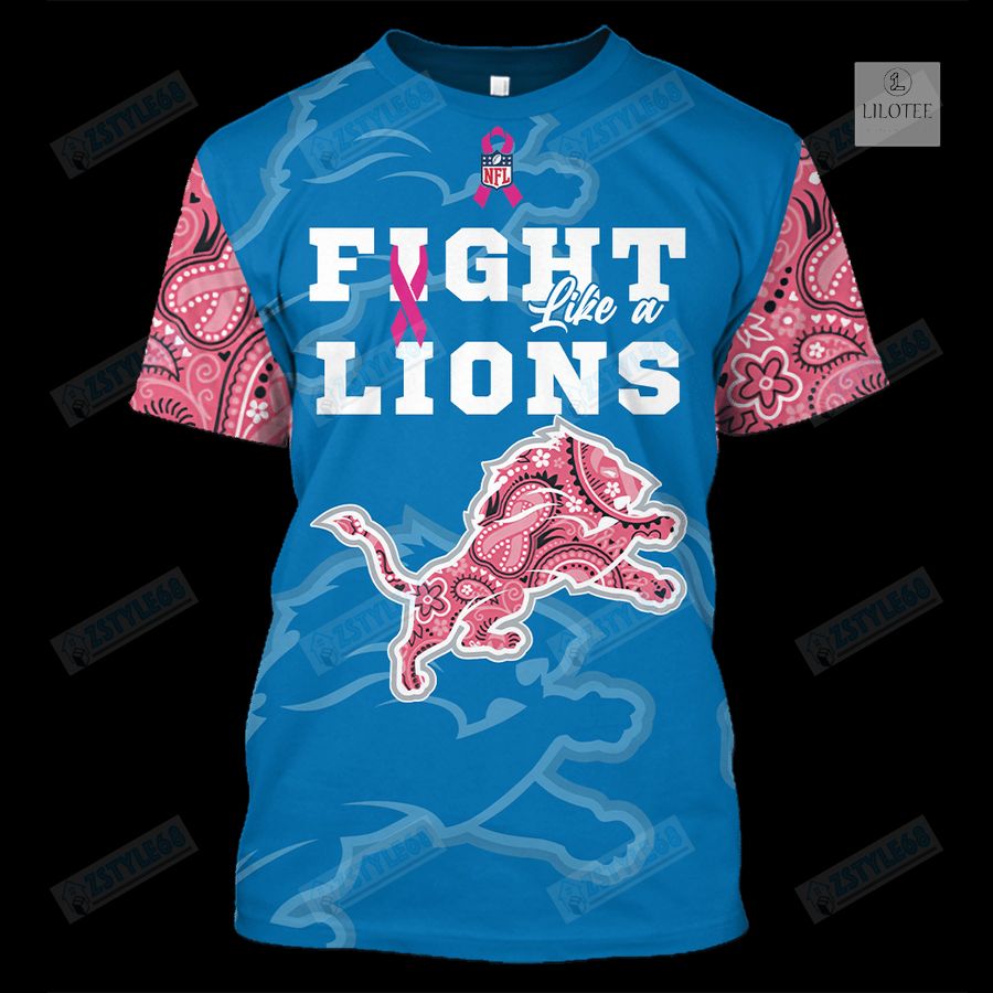 Detroit Lions Breast Cancer Awareness 3D Hoodie, Shirt 18