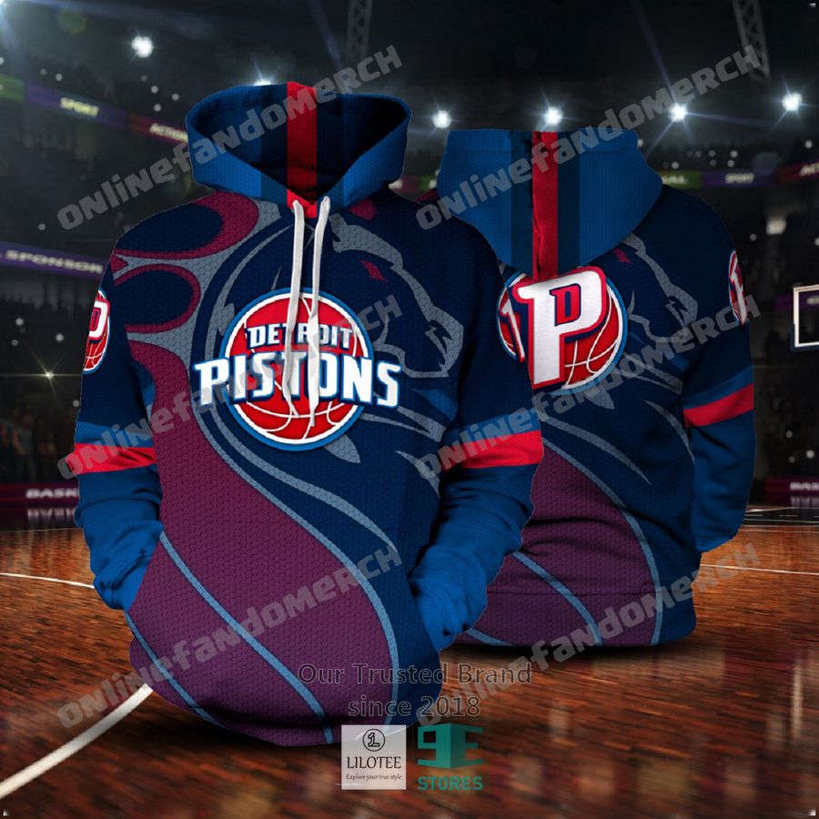 Detroit Pistons 3D Hoodie 4
