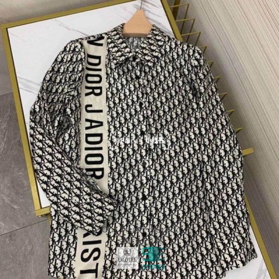 Dior J'adore Christian Pattern 3D Longsleeve button shirt 3