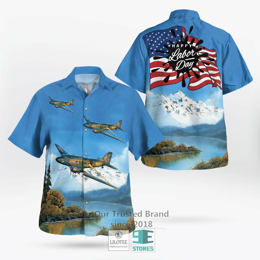 Douglas Ac-47 Spooky Kc Air Show Happy Labor Daynew Centurykansas Hawaiian Shirt 9