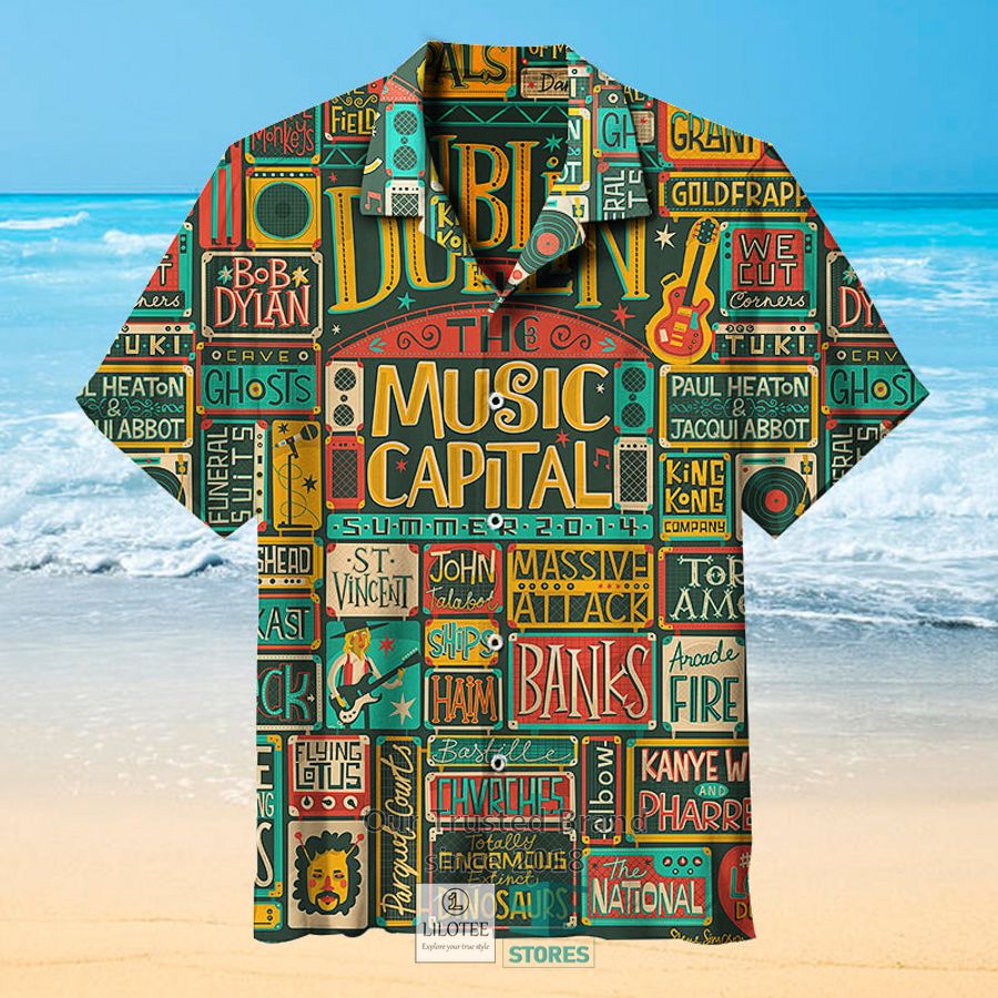 Dublin The Music Capital Casual Hawaiian Shirt 5