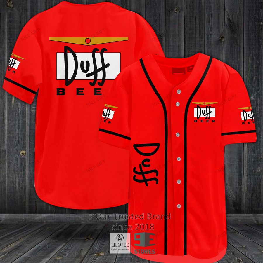 Duff Beer Baseball Jersey 3