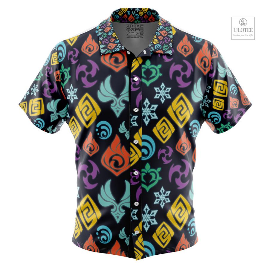 Elemental Visions Genshin Impact Short Sleeve Hawaiian Shirt 11