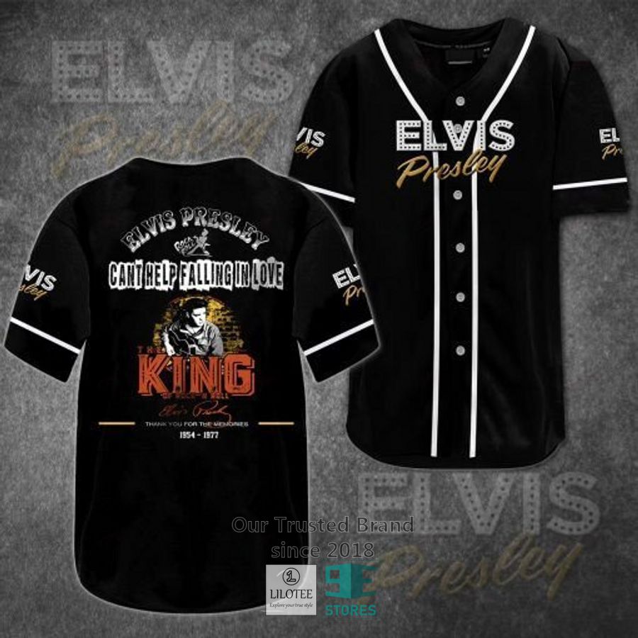 Elvis Presley Cant help falling in love Baseball Jersey 3