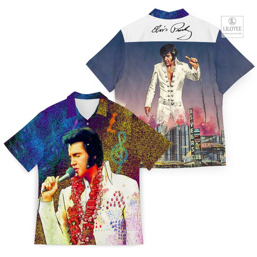 Elvis Presley Colors Casual Hawaiian Shirt 6