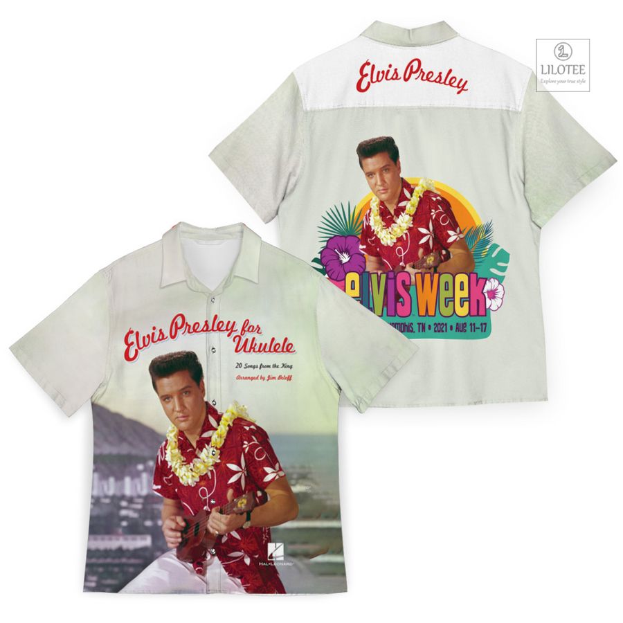 Elvis Presley For Ukulele Casual Hawaiian Shirt 6