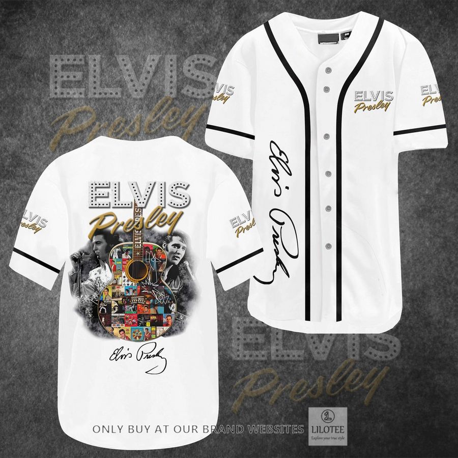 Elvis Presley Guitar Albums cover Baseball Shirt 2
