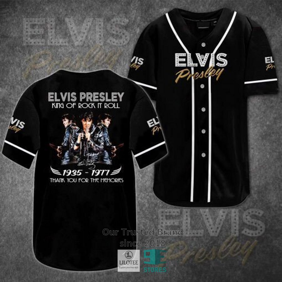 Elvis Presley Thank you for the memories Baseball Jersey 3