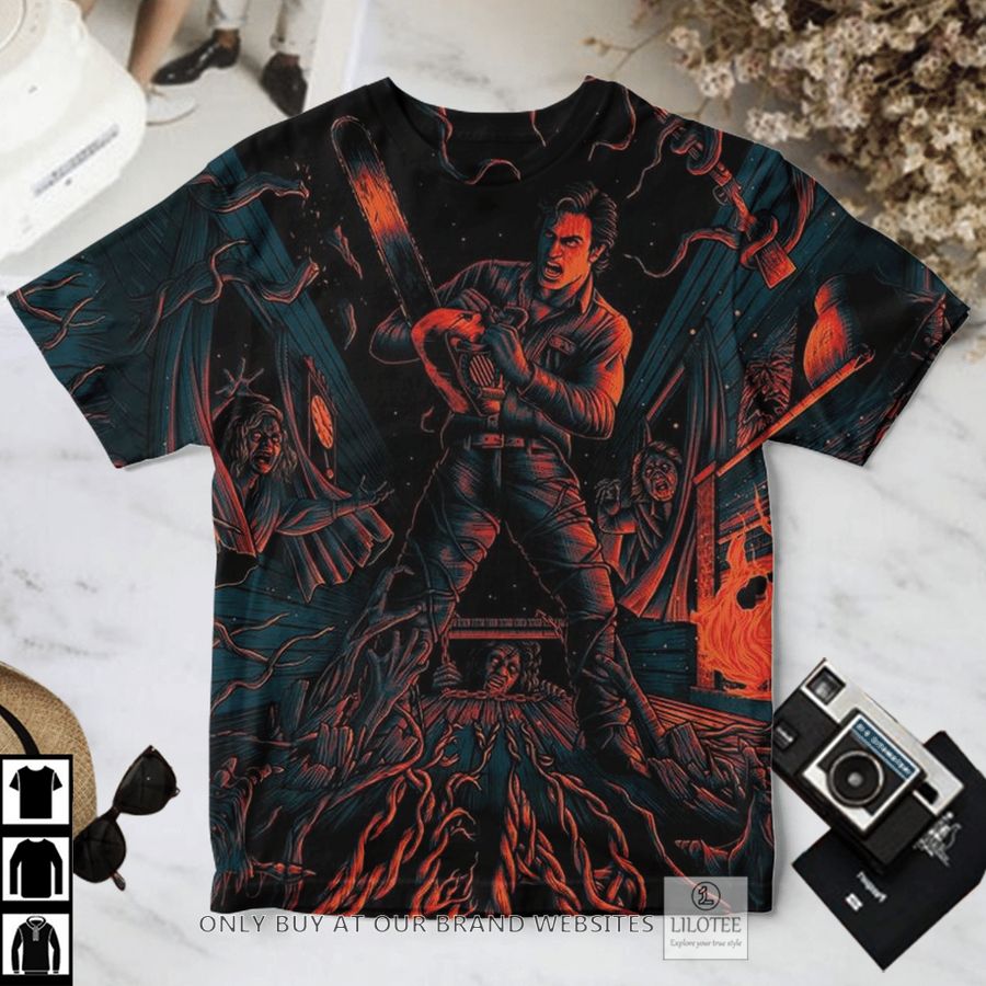 Evil Dead Ash Williams horror house T-Shirt 2