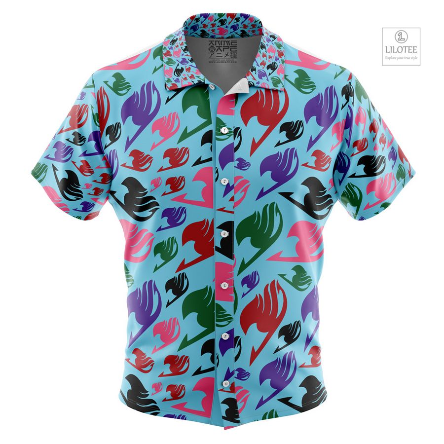 Fairy Tail Insignia Fairy Tail Short Sleeve Hawaiian Shirt 10