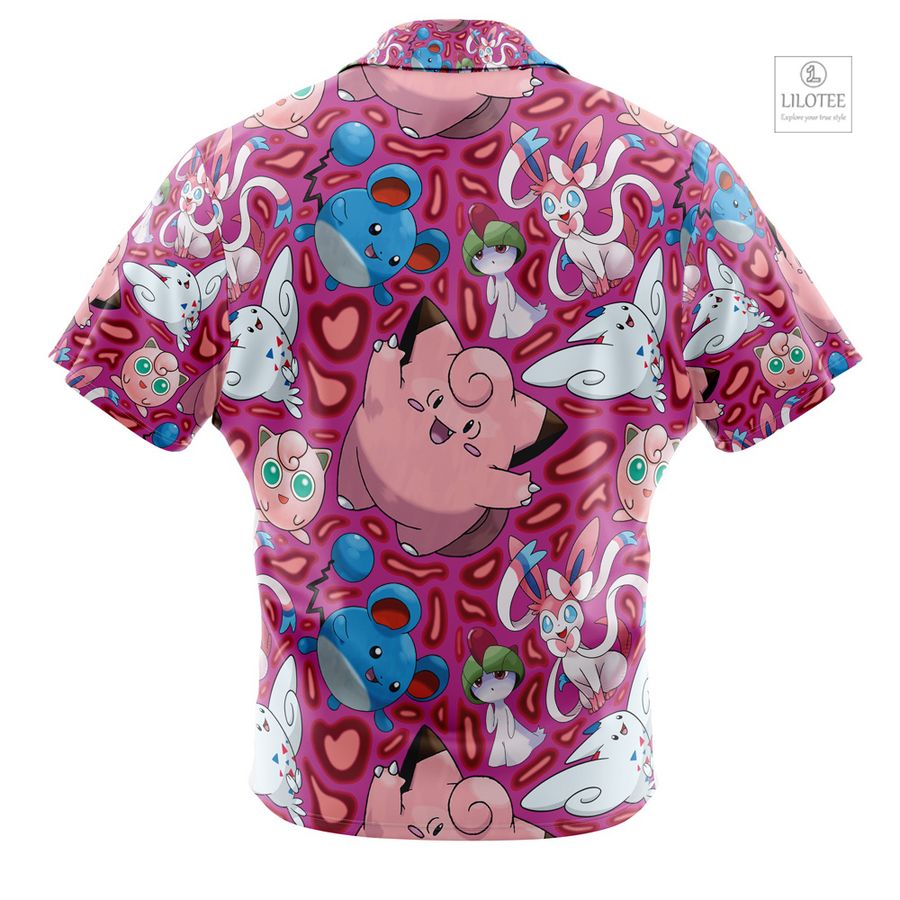 Fairy Type Pokemon Short Sleeve Hawaiian Shirt 3