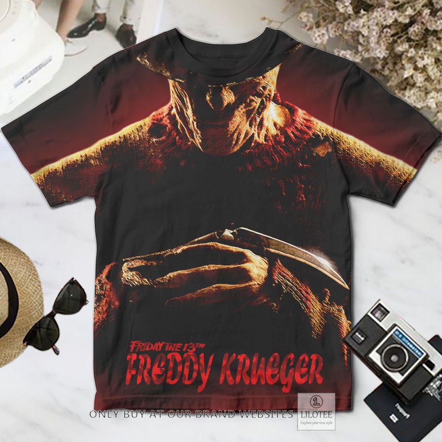 Freddy Krueger Friday the 13th red T-Shirt 3