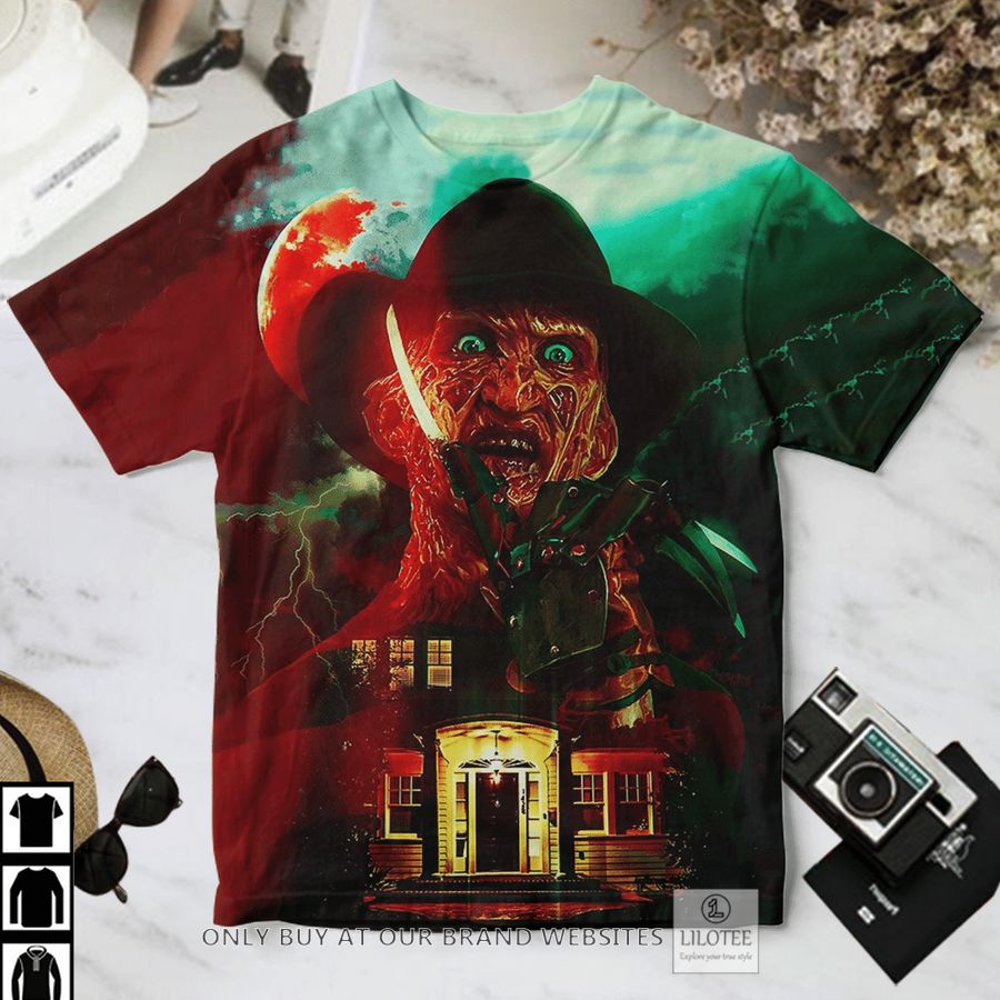 Freddy Krueger house dark night T-Shirt 2