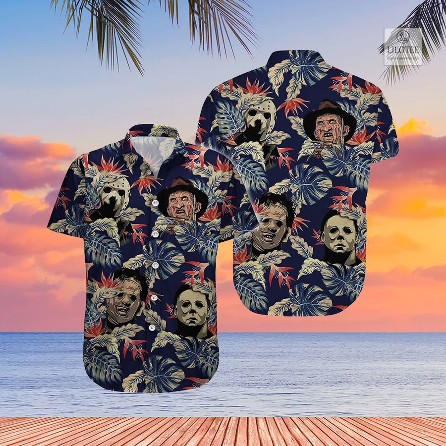 Freddy Krueger Jason Voorhees Casual Hawaiian Shirt 3