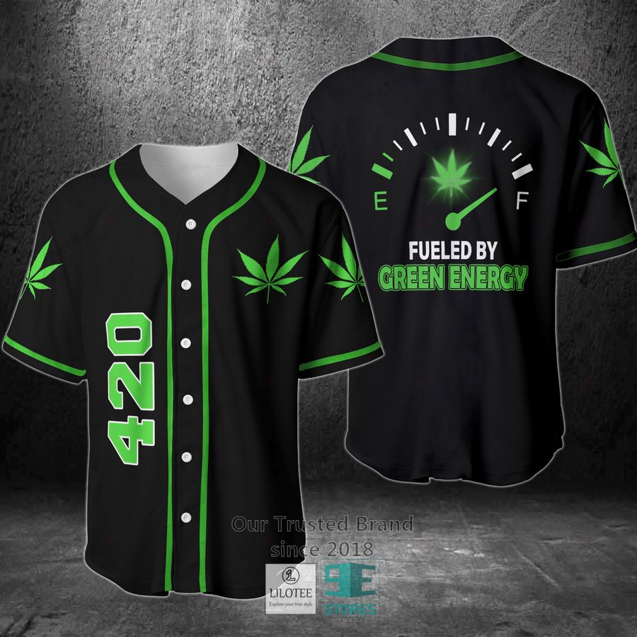Fueled By Green Energy Baseball Jersey 3