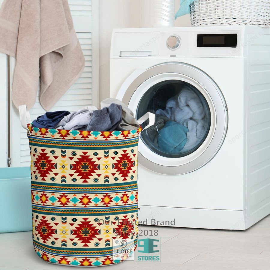 Full Color Southwest Pattern Laundry Basket 3