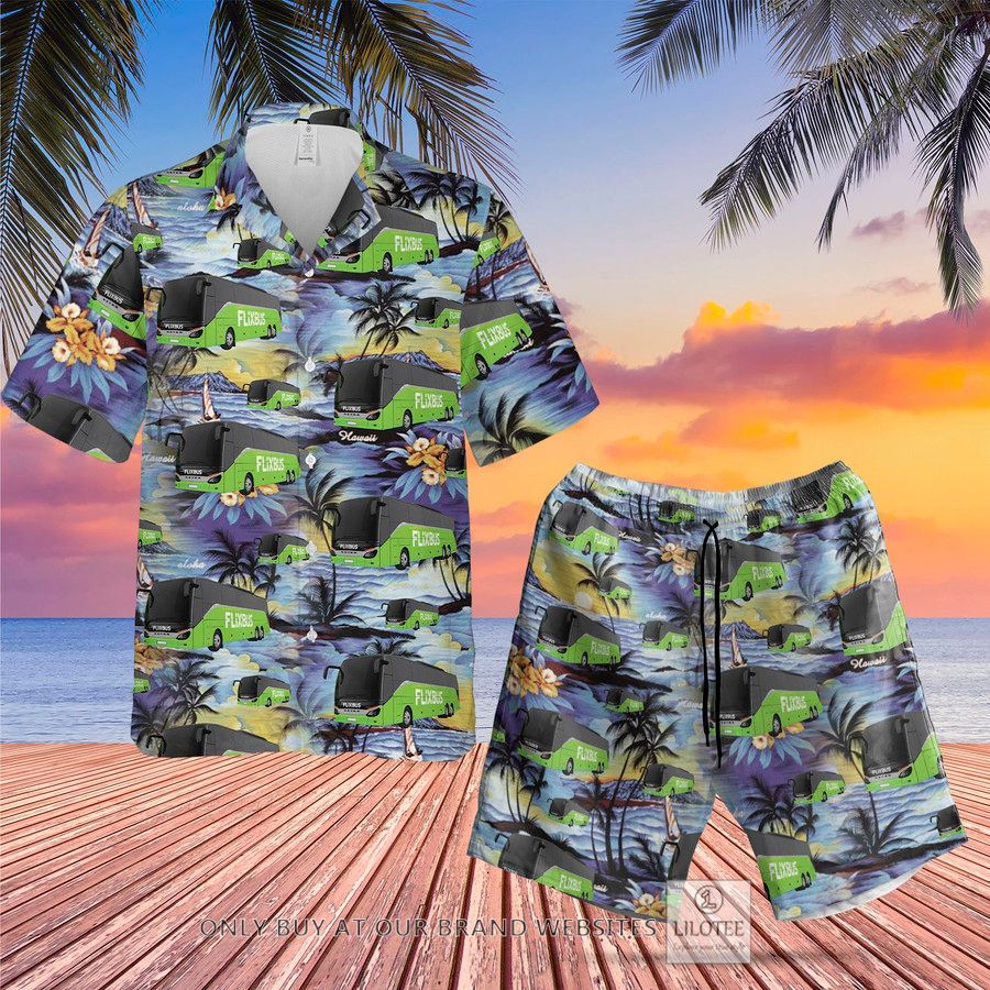 German Flixbus Hawaiian Shirt, Beach Shorts 28