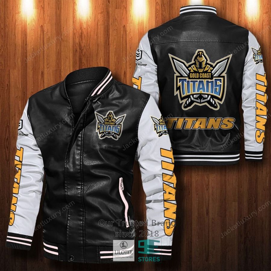 Gold Coast Titans Bomber Leather Jacket 2